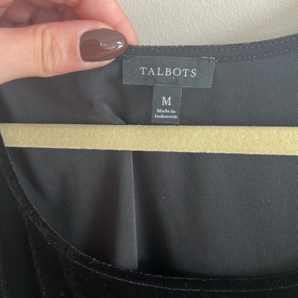 Talbots Stretch Velvet Shell - Picture 3 of 4